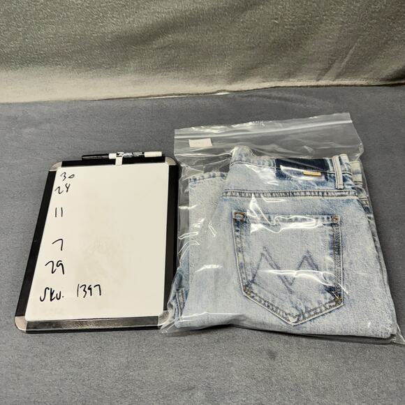 Mother Jeans Womens 29 (30x28 ACTUAL) The Swooner Rascal Ankle Signs & Symbols - Picture 12 of 12